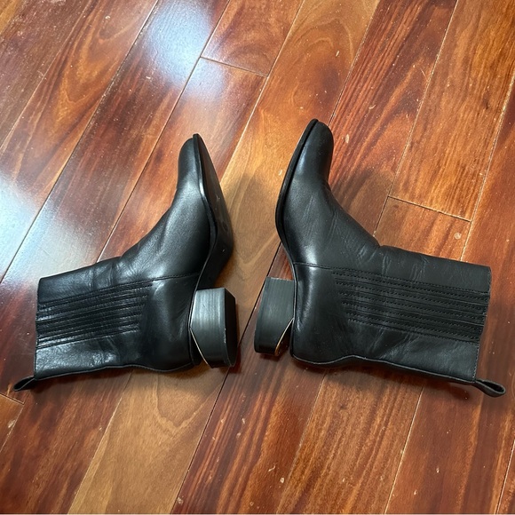 Alexander Wang Anouck Boot Black and Yellow Gold Metal Size 39.5 - Picture 4 of 15